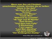 Wenn man Sex mit Filmtiteln umschreiben msste