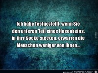 Das glaub ich sofort