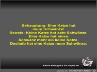 Behauptung: Eine Katze hat neun Schwnze!