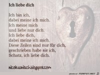 Gedicht - Ich liebe dich