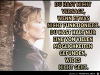 Du hast nicht versagt