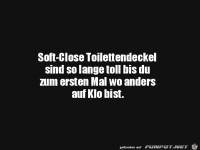 Langsam schlie�ender Toilettendeckel