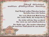 F�nf Wichtel wollen Pl�tzchen backen