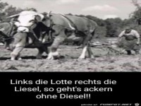 Ackern ohne Diesel