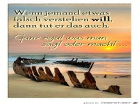 Wenn jemand etwas falsch verstehen will