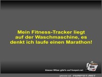 Mein Fitness-Tracker liegt auf der Waschmaschine
