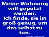 Wohnung ist gro genug