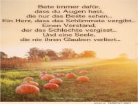 Bete immer dafr