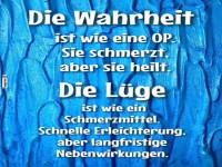 Die Wahrheit und Lge im Vergleich