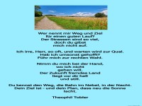 wer nennt mir weg und ziel