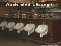 Bierbar: L�sung f�r volle Blasen!