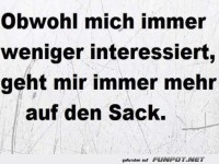 Wenn Desinteresse nervt!