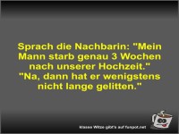 Sprach die Nachbarin
