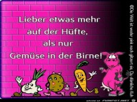 lieber etwas mehr auf der Hfte