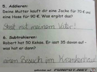 Addieren / Subtrahieren - So ist es