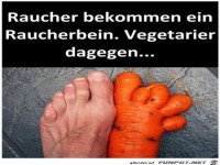 Raucher bekommen Raucherbein......