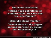 der Vater schw�rmt:...