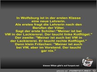 In Wolfsburg ist in der ersten Klasse eine neue Lehrerin