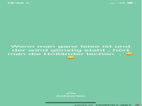 Wenn man ganz leise ist...