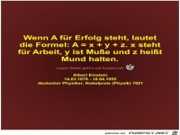 Wenn A fr Erfolg steht