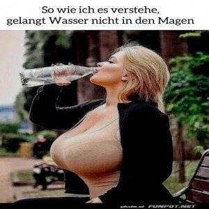 fun-Bild: Wasser gelangt nicht in den Magen