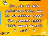 Humorvoller Dialog zwischen Paar