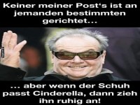 Witziger Kommentar zu ungenannten Personen