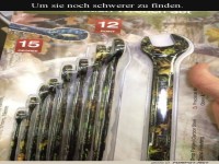 Perfekt getarnt: Werkzeuge im Tarnmuster