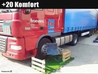 Luxus-LKW: Jetzt mit Gartenlounge