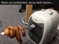 Genialer Snack: Heizl�fter-Ofen