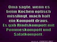 Wenn Kompott die L�sung ist