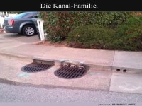 Familientreffen am Stra�enrand