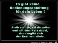 Bedienungsanleitung fuer dein Leben