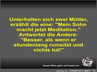 Unterhalten sich zwei Mtter