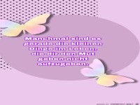 manchmal sind es gerade