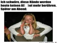 H�nde weg vom Alkohol