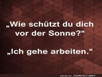 Witziges Sonnen-Schutz Zitat