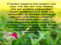 frieden beginnt bei jedem
