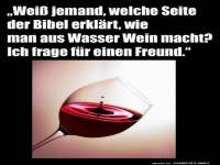 Wein aus Wasser machen