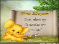 Guten Morgen Es ist Sonntag