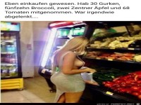Eben einkaufen gewesen