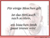 Einige Menschen brauchen das