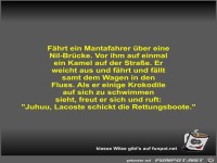 F�hrt ein Mantafahrer �ber eine Nil-Br�cke
