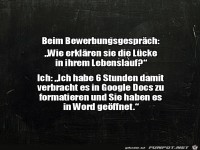 Lücke im Lebenslauf