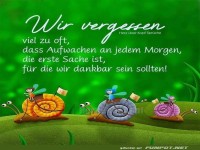 Wir vergessen viel zu oft