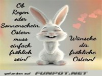 Hoppelnder Optimismus am Osterhimmel!