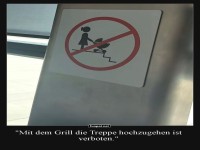 Grillmeister am Treppenaufgang gestoppt