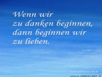 Wenn wir Danken