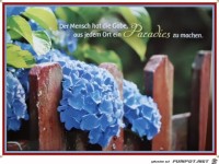 Der Mensch hat die Gabe aus jedem Ort ein Paradies zu machen