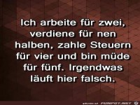 ich arbeite f�r zwei......